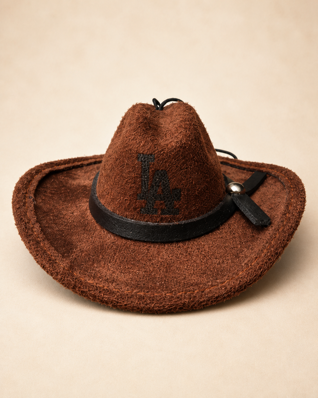 Mini Brown Western Hat with Black Band