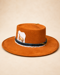Camel Western Cowboy Hat with Denim Band