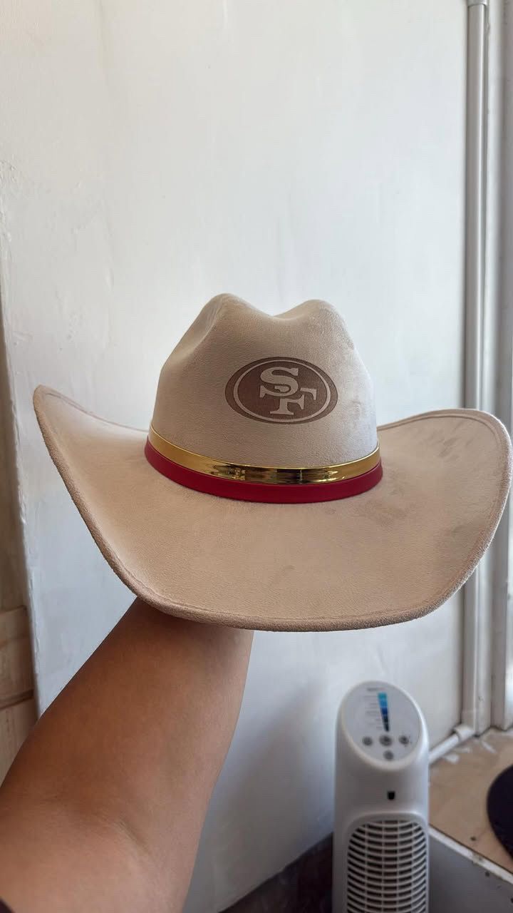 Beige Western Cowboy Mini Hat — San Francisco Sport Edition